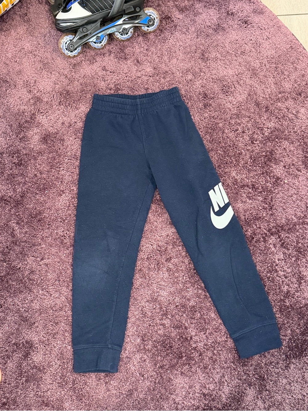 Nike Kids Navy Sweatpants with White Logo